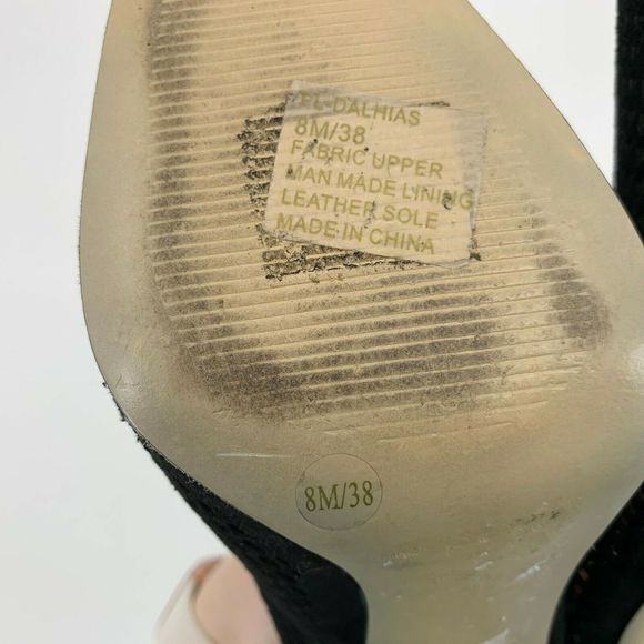 Bcbgeneration Black Suede Pumps High Heel Shoes 8 - Picture 5 of 8